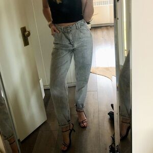 Mango gray washed jeans